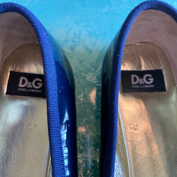 Dolce & Gabbana High Gloss Patent Round Toe Ballet Flats - Picture 2 of 4
